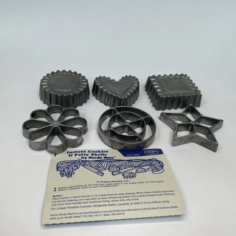Nordic‎ Ware Cookie Maker Molds Lot of 6